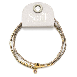 Scout Miyuki Bracelet Trio, Pewter/Gold