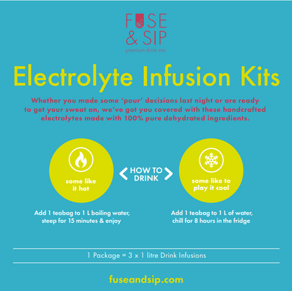 Fuse & Sip Electrolyte, Lemon Hibiscus & Dandelion