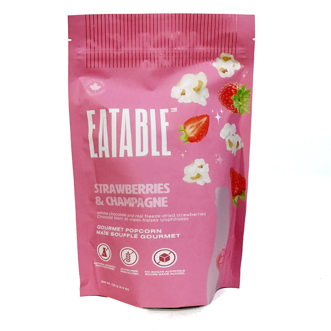 Eatable Strawberries & ChampagnePopcorn, 125g