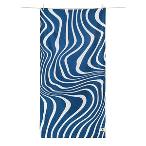 Dock & Bay Bath Towel, Geometric, Tide Break Navy