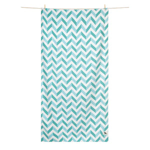 Dock & Bay Bath Towel, Geometric, Forest Sage