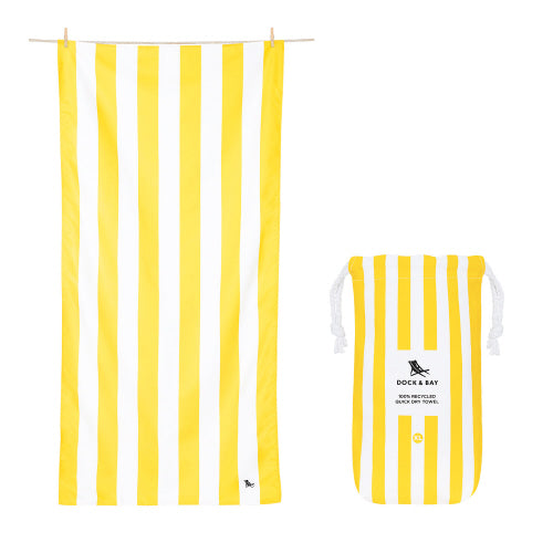 Dock & Bay Beach Towel, Boracay Yellow, XL