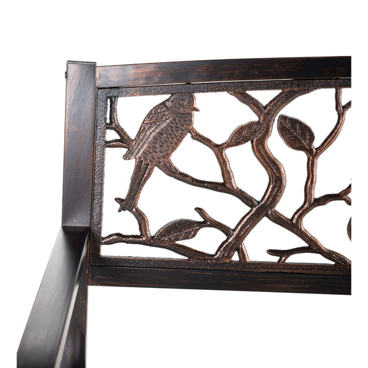 Metal Garden Bench, Flock Friends