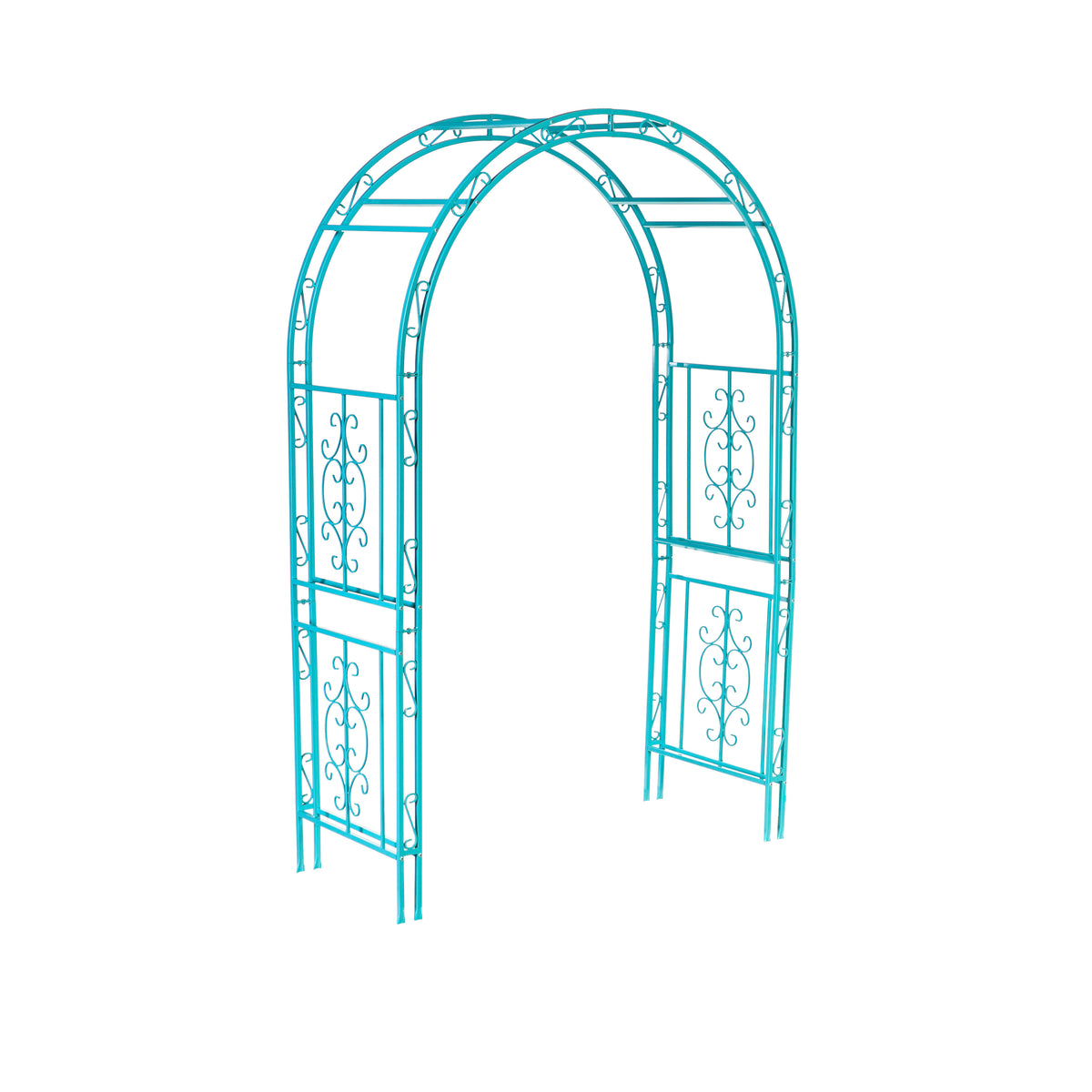 Montebello Iron Garden Arbour, Coastal Blue