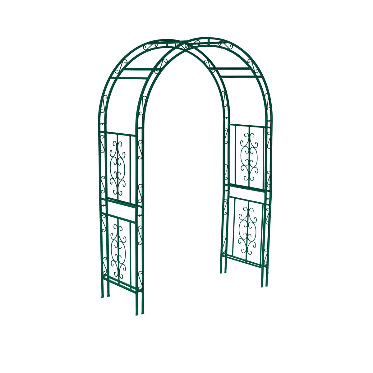 Montebello Iron Garden Arbour, Forest Green