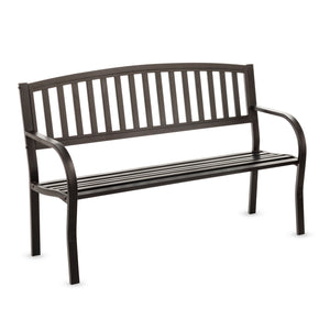 Metal Bench, Arch, Black