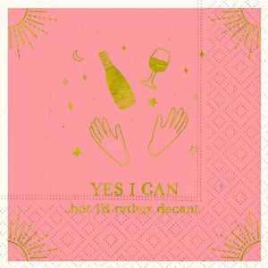Cocktail Napkin, 16 Count, Yes I Can