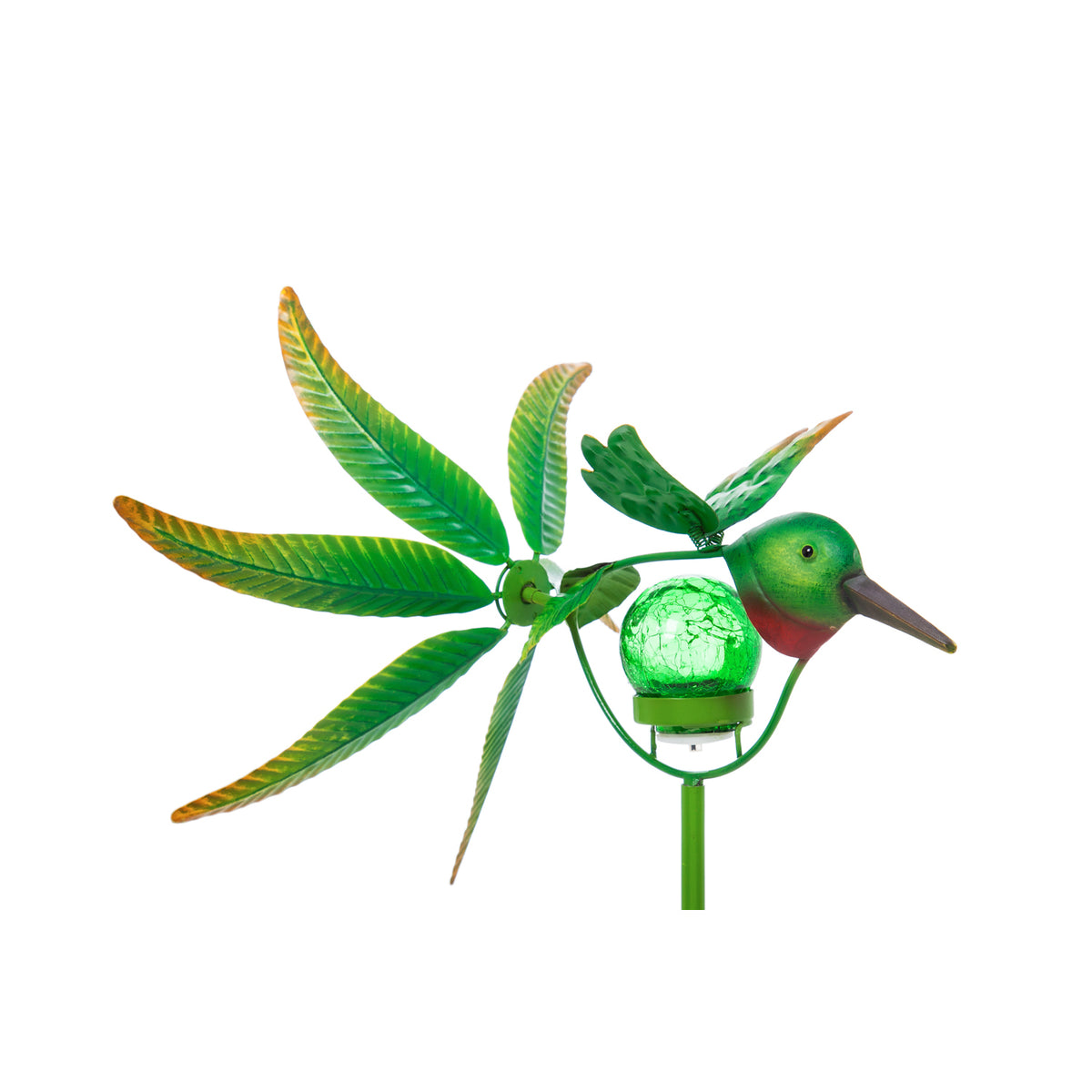 Solar Spinner Hummingbird Garden Stake, 36in