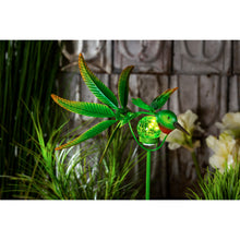 Load image into Gallery viewer, Solar Spinner Hummingbird Garden Stake, 36in
