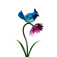 Load image into Gallery viewer, Solar Garden Stakes, Flower Birds 3 Asst
