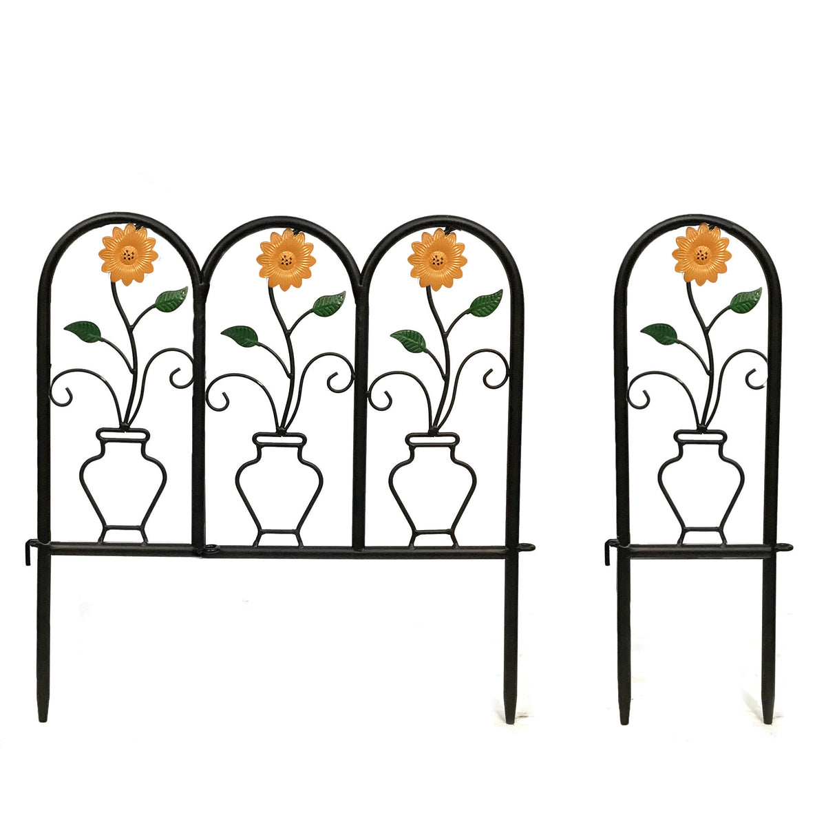 Metal Garden Edging, Sunflower, 3+1