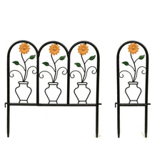 Load image into Gallery viewer, Metal Garden Edging, Sunflower, 3+1
