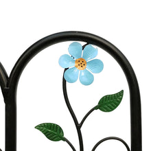 Load image into Gallery viewer, Metal Garden Edging, Blue Flower, 3+1
