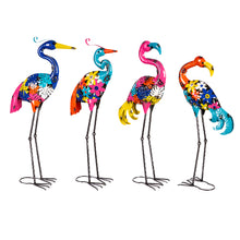 Load image into Gallery viewer, Statues, Bright Metal Flamingo 4 Asst
