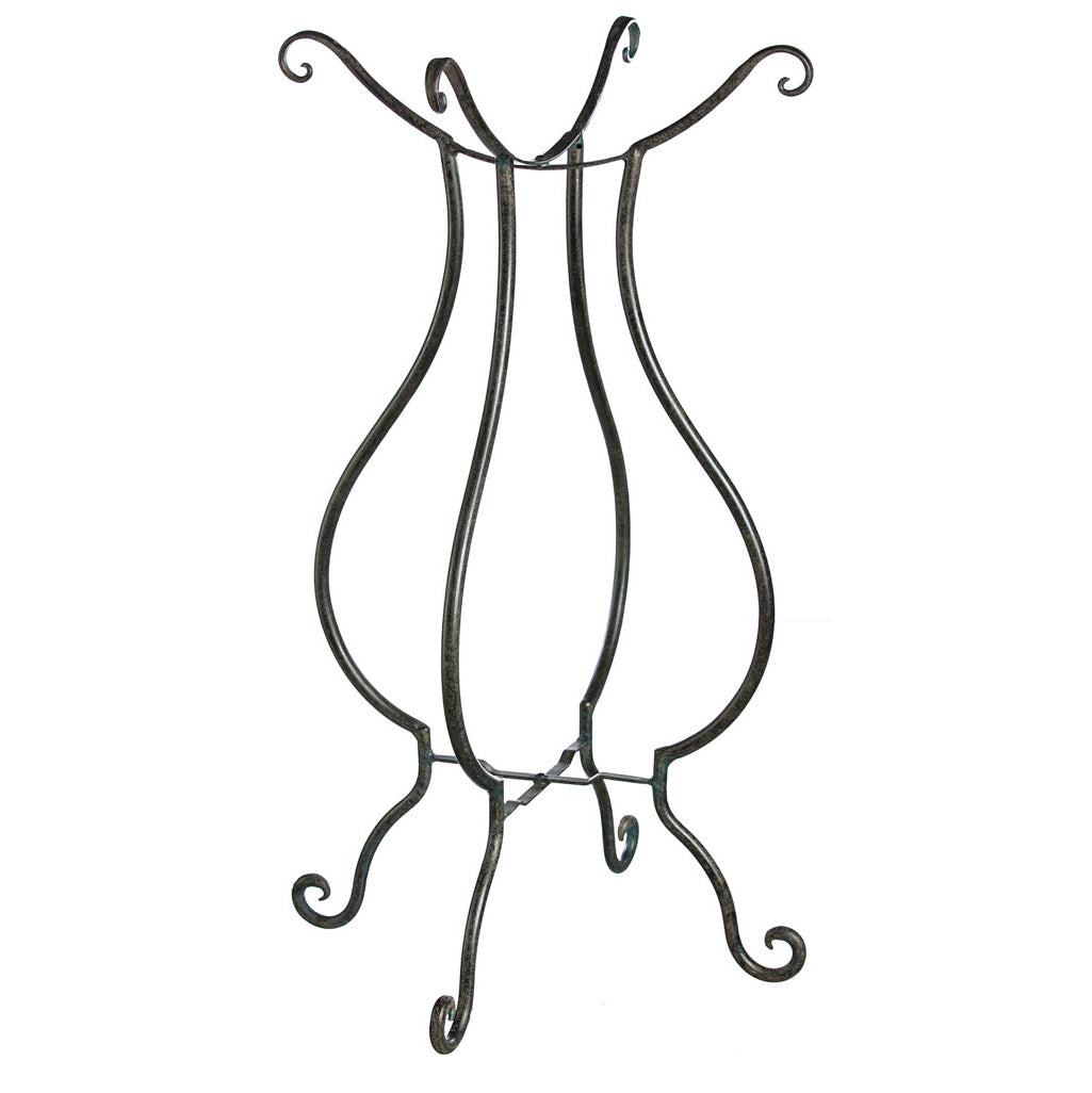 Bird Bath Stand, Metal Scroll