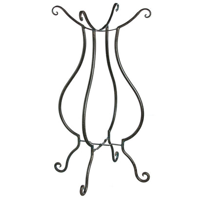 Bird Bath Stand, Metal Scroll