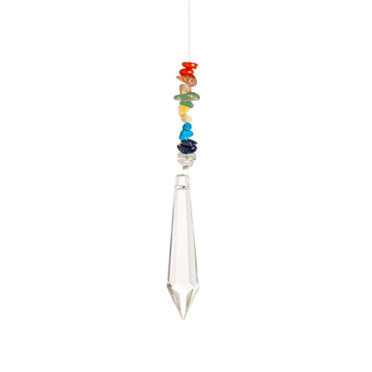 Suncatcher, Crystal with Colored Stones, 2 Asst