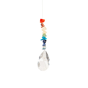 Suncatcher, Crystal with Colored Stones, 2 Asst