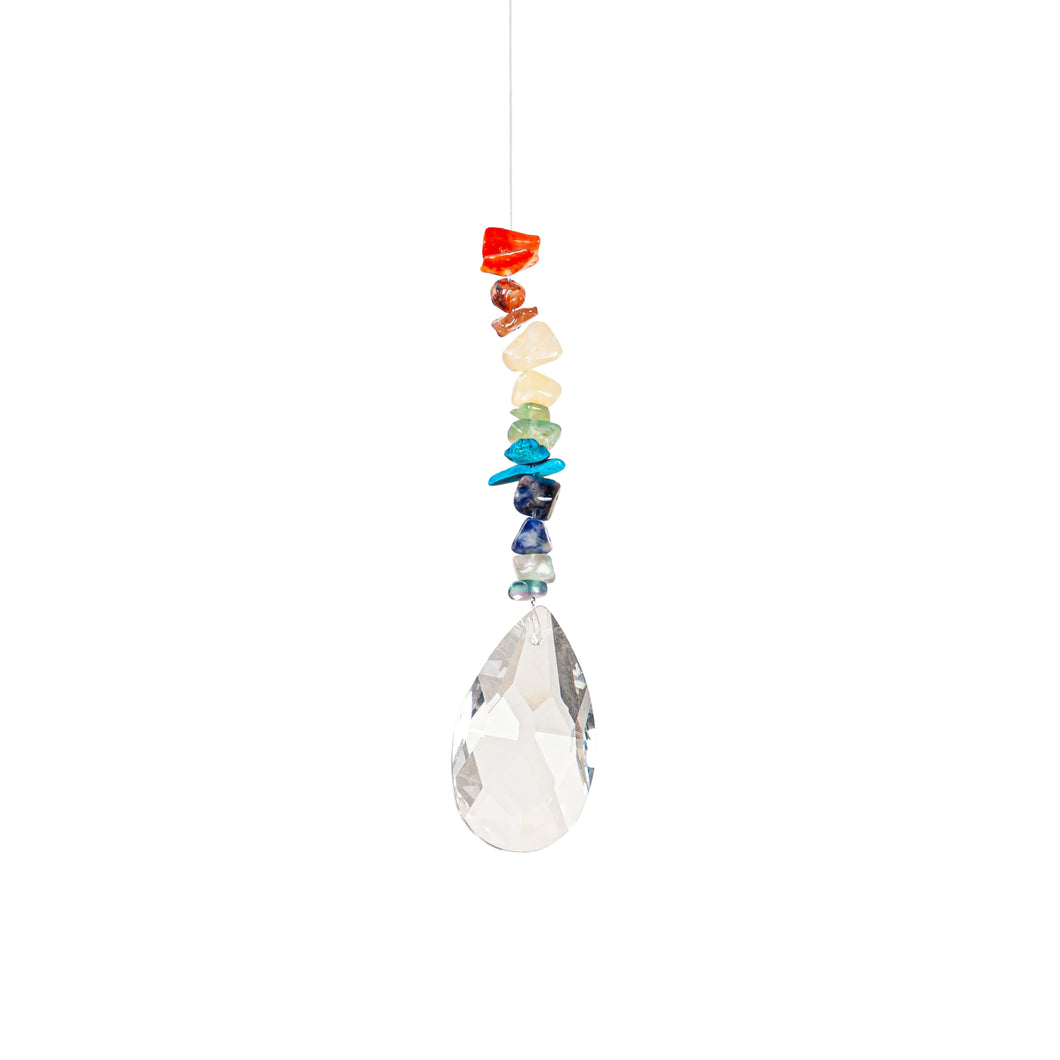 Suncatcher, Crystal with Colored Stones, 2 Asst