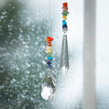 Load image into Gallery viewer, Suncatcher, Crystal with Colored Stones, 2 Asst

