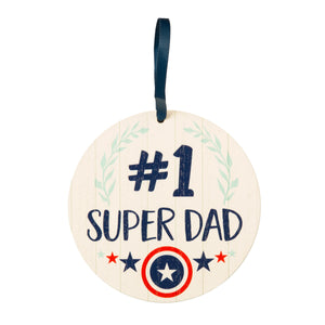 Wall Decor, Wood Best Dad Medal 4 Asst