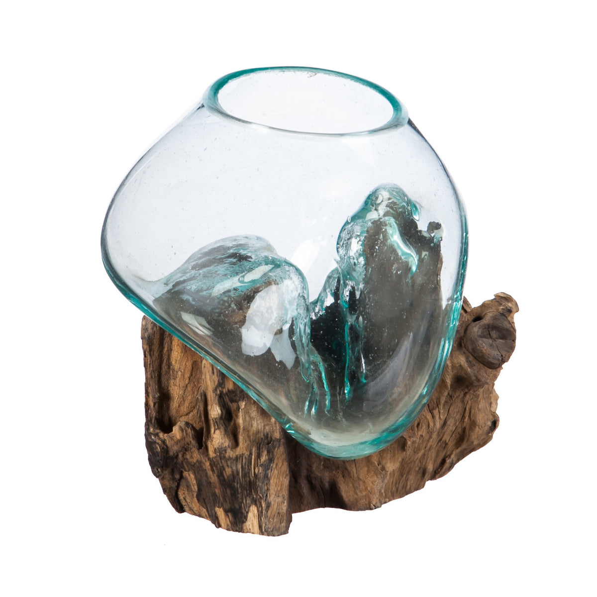 Pot, Glass on Driftwood