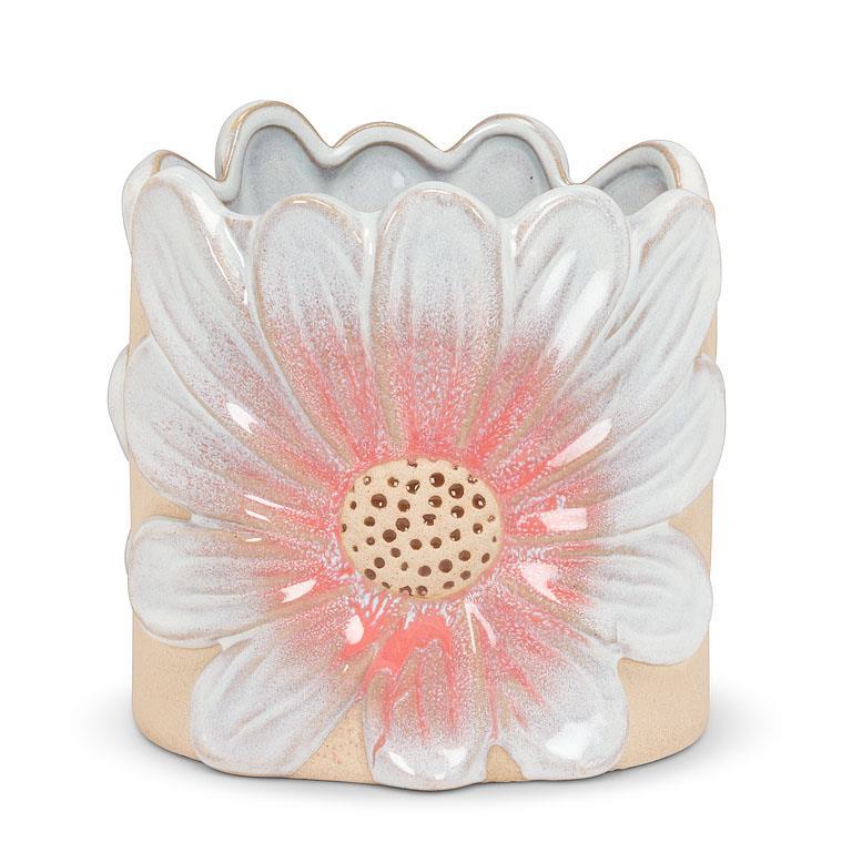 Large Pink Daisy Pot