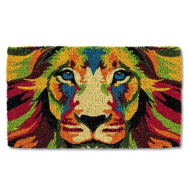 Door Mat, Abstract Lion Face