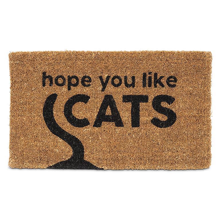Door Mat, Hope You Like Cats