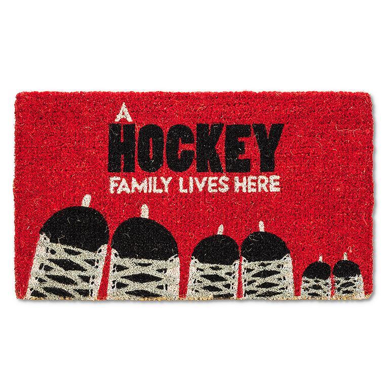 Door Mat, A Hockey Family Lives Here