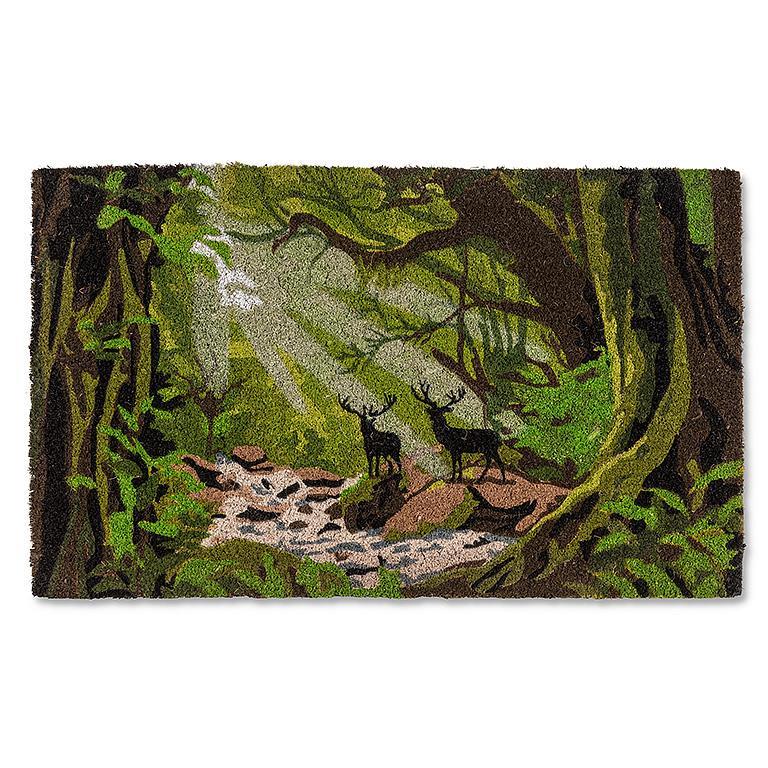 Door Mat, Forest Scene