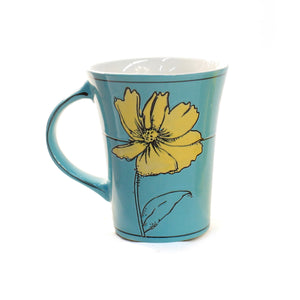 Mug, Floral 17oz 3 Asst