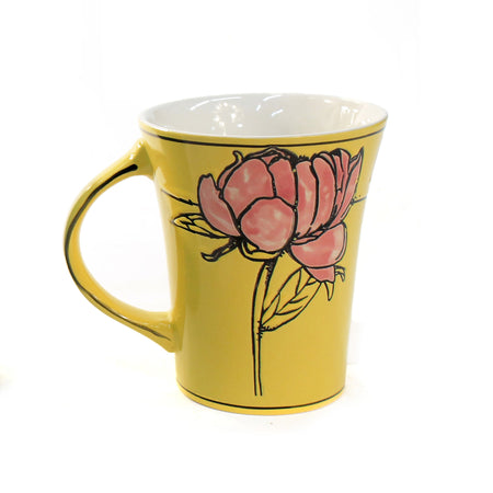 Mug, Floral 17oz 3 Asst