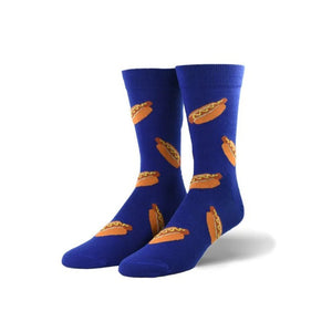 Mens Socks, Size 6-13, Hot Dogs