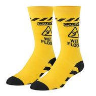 Mens Socks, Size 6-13, Wet Floor