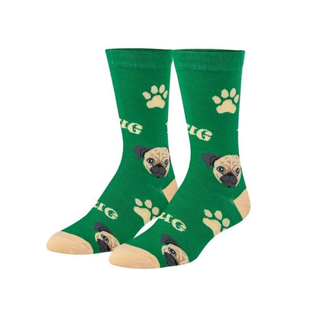 Womens Socks, Size 5-11, Pug