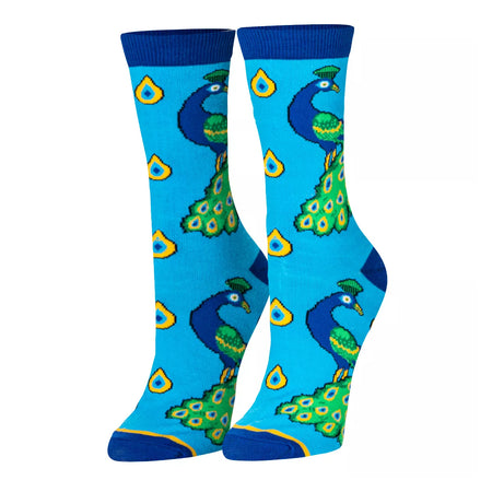 Womens Socks, Size 5-11, Peacock