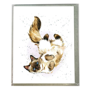 Gift Enclosure Mini Card, Caturday is for Cuddles