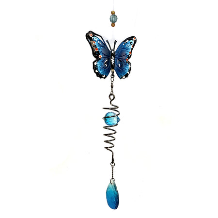 Wind Spinner, Butterfly Twister Blue