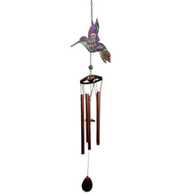 Load image into Gallery viewer, Wind Chime, Colourful Hummingbird
