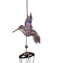 Load image into Gallery viewer, Wind Chime, Colourful Hummingbird
