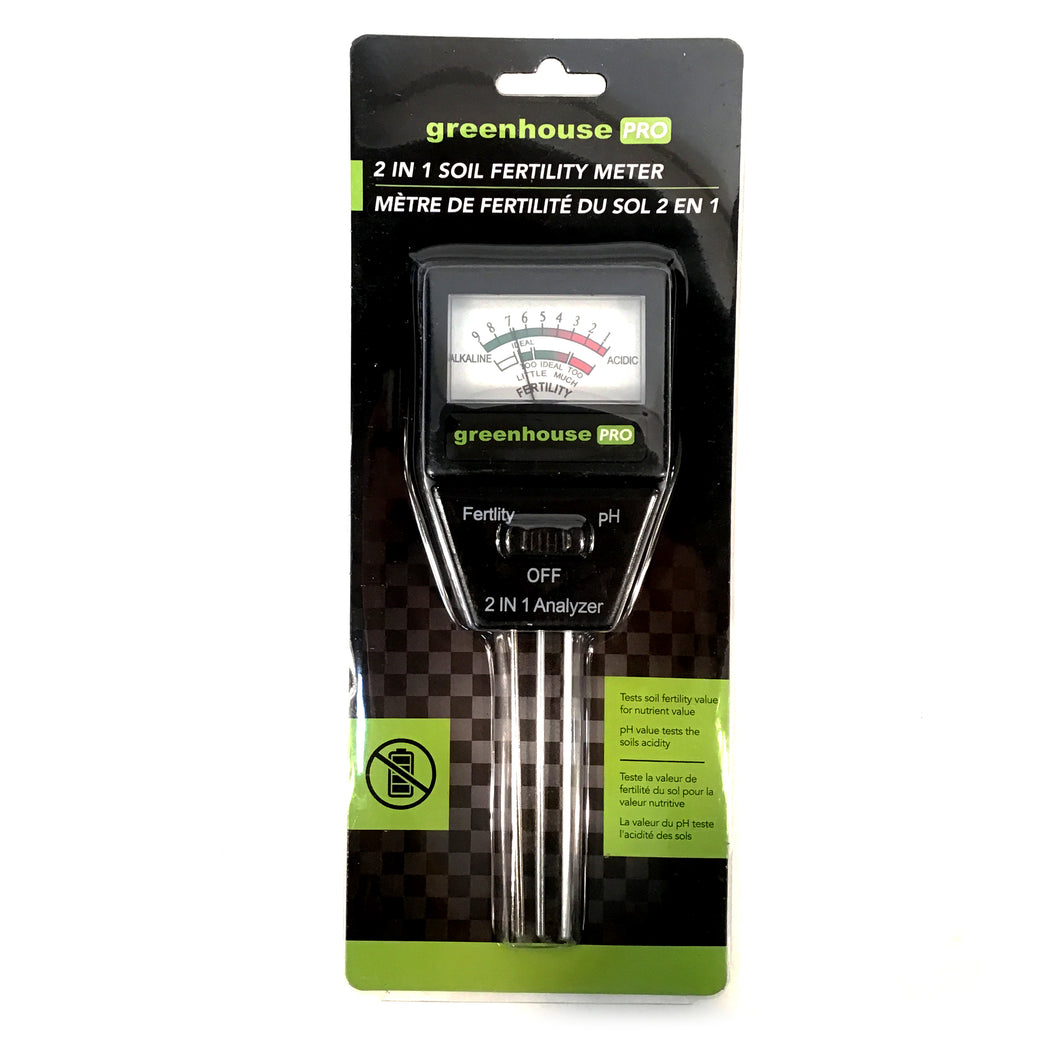 Greenhouse Pro 2 in 1 Soil Fertility Meter