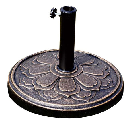 Round Bronze Resin Umbrella Stand 12kg