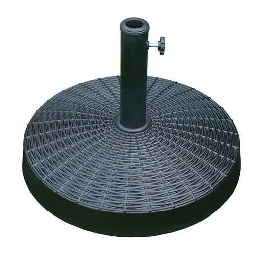 Round Black Resin Umbrella Stand 25kg