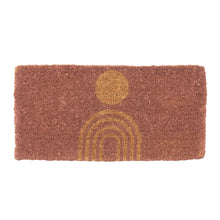 Load image into Gallery viewer, Coir Doormat with Rainbow and Circle, Mulberry
