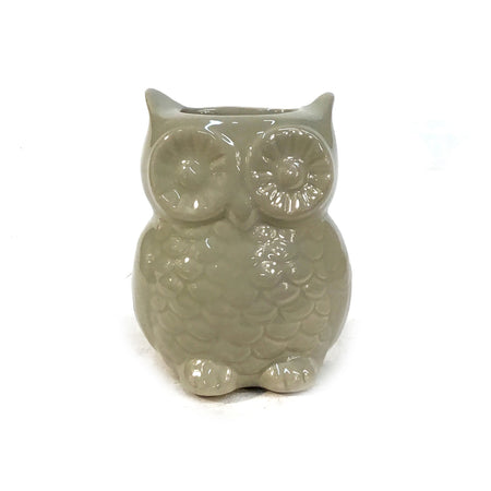 Stoneware Owl Vase with Magnet, 4 Asst