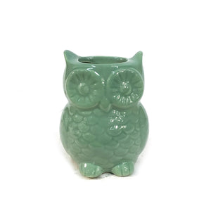 Stoneware Owl Vase with Magnet, 4 Asst