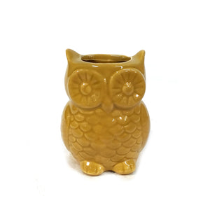 Stoneware Owl Vase with Magnet, 4 Asst