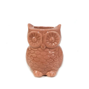 Stoneware Owl Vase with Magnet, 4 Asst