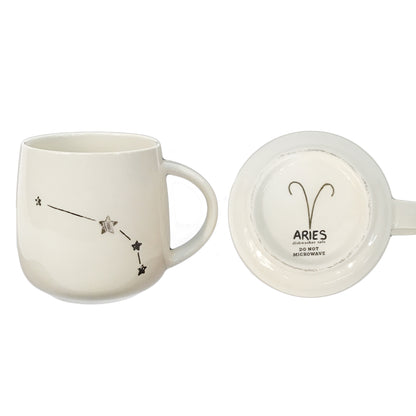 Zodiac Sign Stoneware Mug, 12 Asst